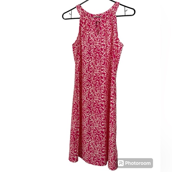 Jude Connally NWOT• Lisa Mod Garden Dress in Pink/Cream Swirl Halter, Size S - Picture 8 of 17
